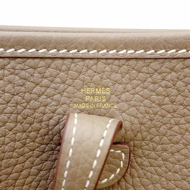 エルメス エブリンTPM アマゾン エトゥープ/ブルーインディゴ/ゴールド金具 トリヨンクレマンス W刻印