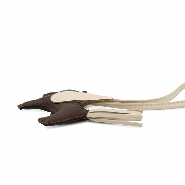 エルメス バッグチャーム ロデオPM ペガサス ショコラ/クレ ラムスキン W刻印