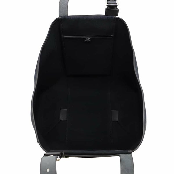 エルメス トートバッグ エトリヴィエール・ポケット ブラック/シルバー金具ヴァッシュハンター/スイフト/トワルゴエラン U刻印 黒