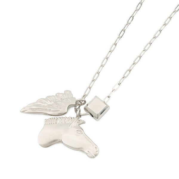 エルメス ネックレス タリスマン ペガサス モチーフ HERMES アクセサリー