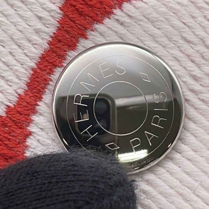 エルメス ポーチ ブリッド・ア・ブラック アニモー・ブロックGM グラニット/シルバー金具 トワル・シェヴロン