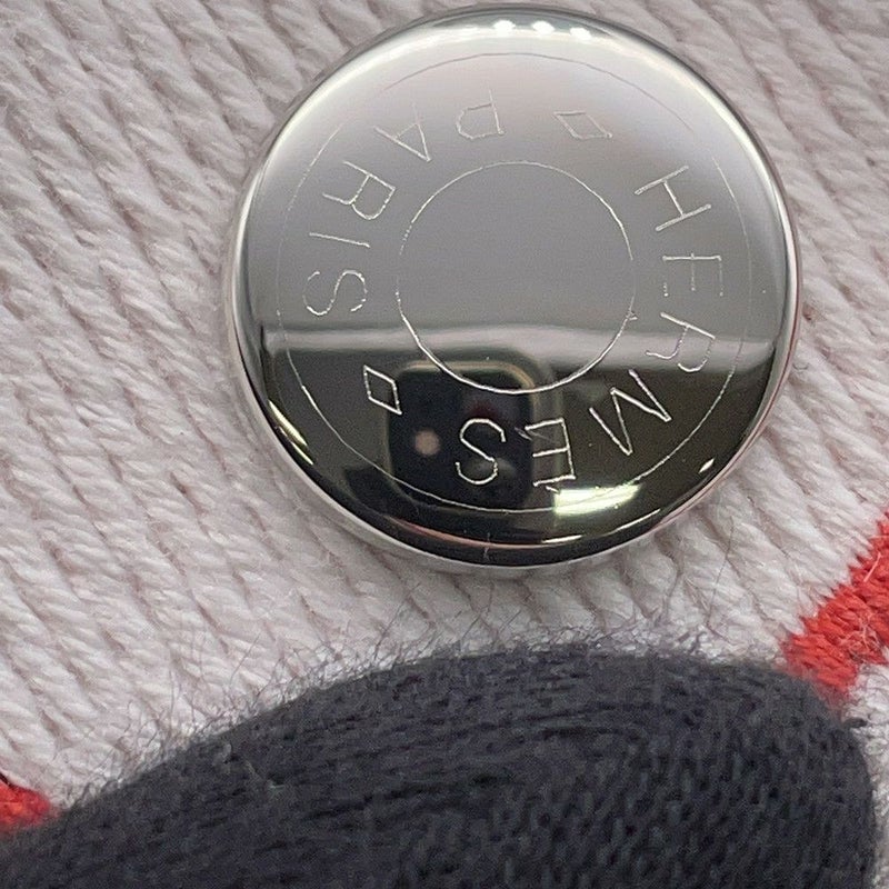 エルメス ポーチ ブリッド・ア・ブラック アニモー・ブロックGM グラニット/シルバー金具 トワル・シェヴロン