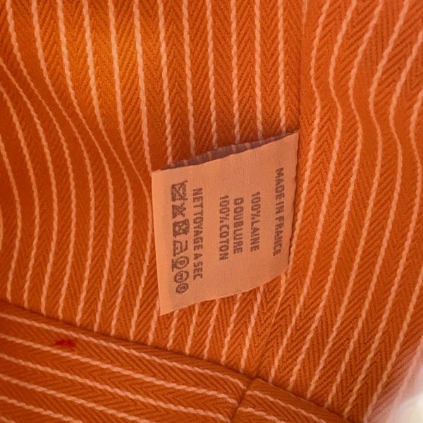 エルメス ポーチ ブリッド・ア・ブラック アニモー・ブロックGM グラニット/シルバー金具 トワル・シェヴロン