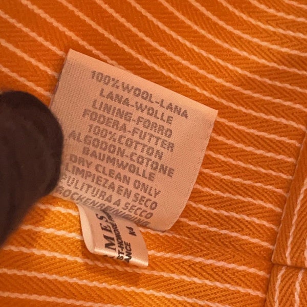 エルメス ポーチ ブリッド・ア・ブラック アニモー・ブロックGM グラニット/シルバー金具 トワル・シェヴロン