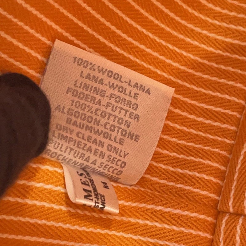 エルメス ポーチ ブリッド・ア・ブラック アニモー・ブロックGM グラニット/シルバー金具 トワル・シェヴロン