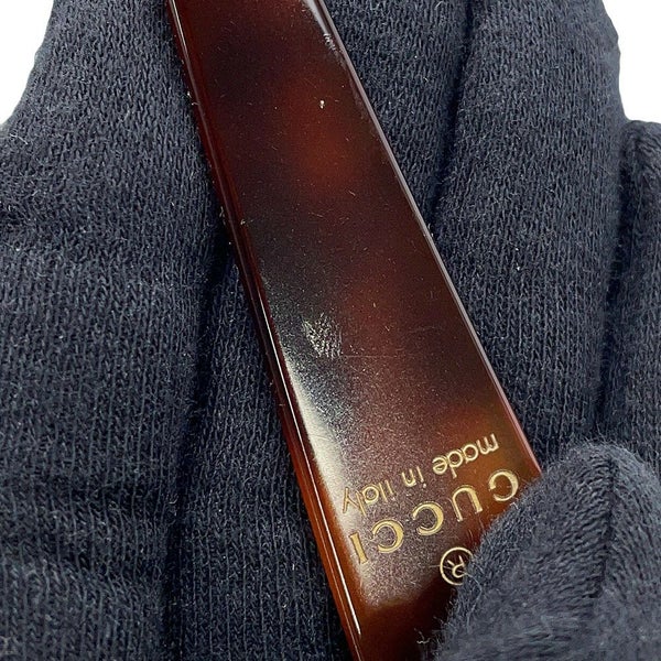 グッチ カチューシャ べっ甲調 ロゴ ラインストーン 796916 GUCCI ヘアアクセサリー