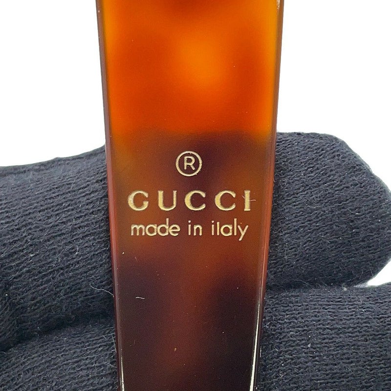 グッチ カチューシャ べっ甲調 ロゴ ラインストーン 796916 GUCCI ヘアアクセサリー