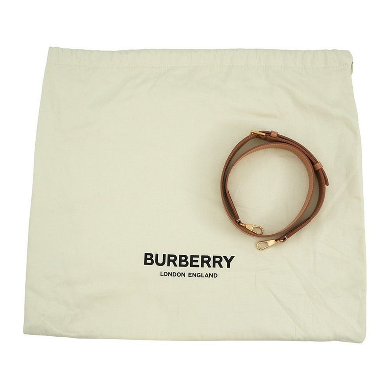 バーバリー ハンドバッグ ミディアム ポケットバッグ キャンバス レザー 8039070 BURBERRY 2way