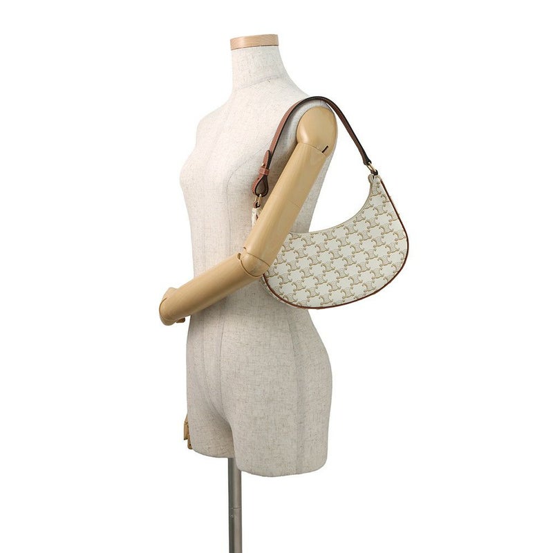 セリーヌ ハンドバッグ トリオンフ アヴァ AVA PVC/カーフレザー 193952 CELINE 白