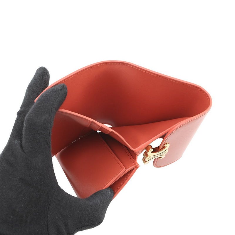 セリーヌ 三つ折り財布 トリオンフ スモール フラップウォレット 10D783 CELINE