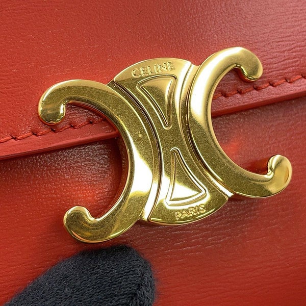 セリーヌ 三つ折り財布 トリオンフ スモール フラップウォレット 10D783 CELINE