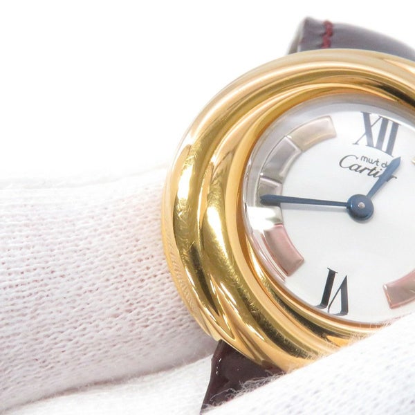 カルティエ マストトリニティ SM W1010744 Cartier 腕時計 クォーツ 白文字盤