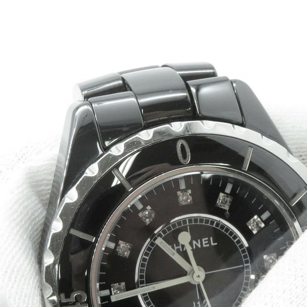 シャネル J12 12PD ダイヤモンド H1625 CHANEL 腕時計 ウォッチ 黒文字盤 レディース