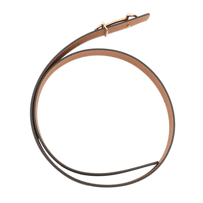 エルメス ベルト ガンマ ブラック/ゴールド/ピンクゴールド金具 スイフト/エプソン Z刻印 サイズ80 黒 リバーシブル