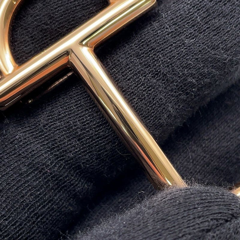 エルメス ベルト ガンマ ブラック/ゴールド/ピンクゴールド金具 スイフト/エプソン Z刻印 サイズ80 黒 リバーシブル