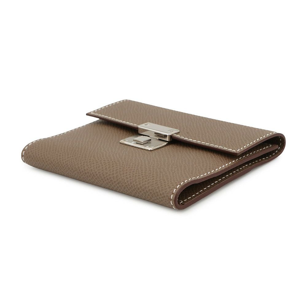 エルメス カードケース クリック ミニ エトゥープ/シルバー金具