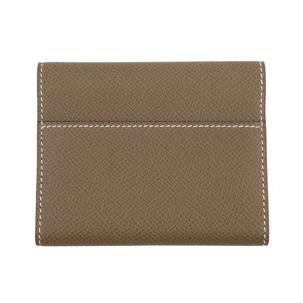 エルメス カードケース クリック ミニ エトゥープ/シルバー金具 エプソン C刻印 HERMES 財布