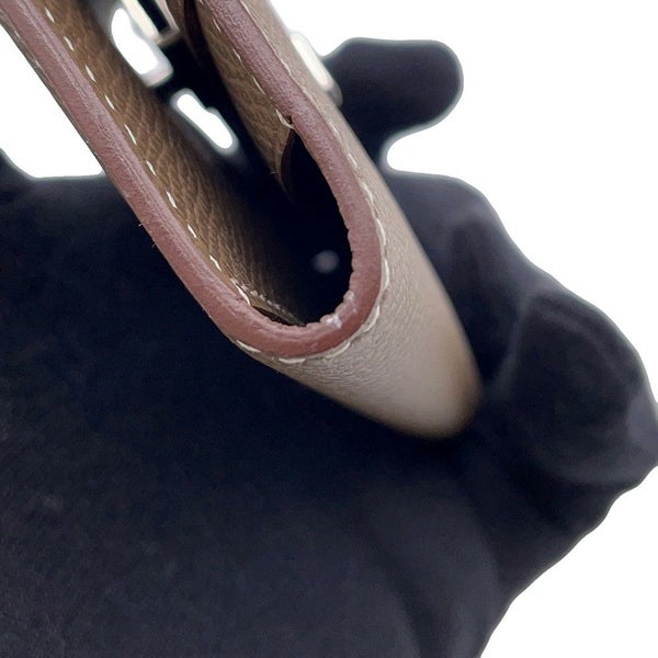 エルメス カードケース クリック ミニ エトゥープ/シルバー金具 エプソン C刻印 HERMES 財布