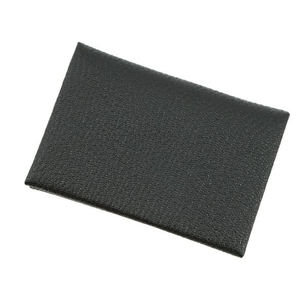 エルメス コインケース カルヴィ デュオ ブラック/シルバー金具 シェブルミゾル Z刻印 財布 黒