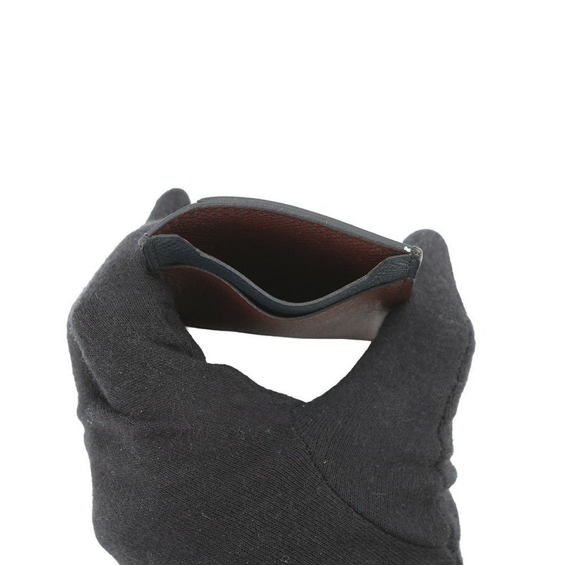 エルメス カードケース シティ 4CC ブルーインディゴ/ルージュセリエ エプソン C刻印 HERMES パスケース