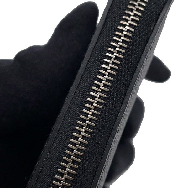 エルメス コインケース アザップコンパクト シルクイン ブラック/シルバー金具 エプソン Y刻印 黒