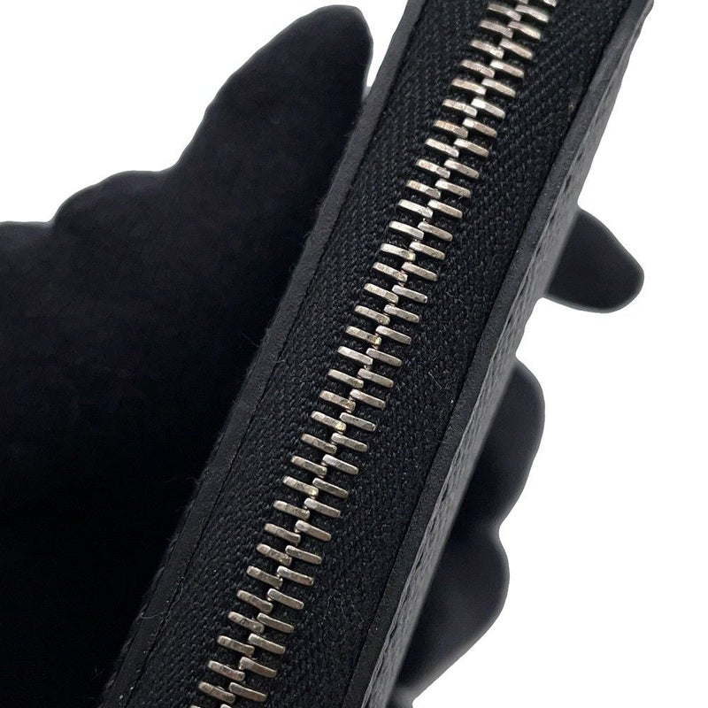 エルメス コインケース アザップコンパクト シルクイン ブラック/シルバー金具 エプソン Y刻印 黒