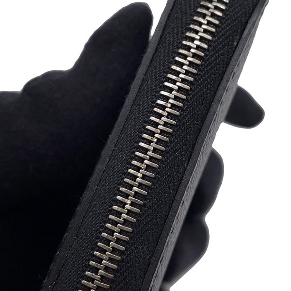 エルメス コインケース アザップコンパクト シルクイン ブラック/シルバー金具 エプソン Y刻印 黒