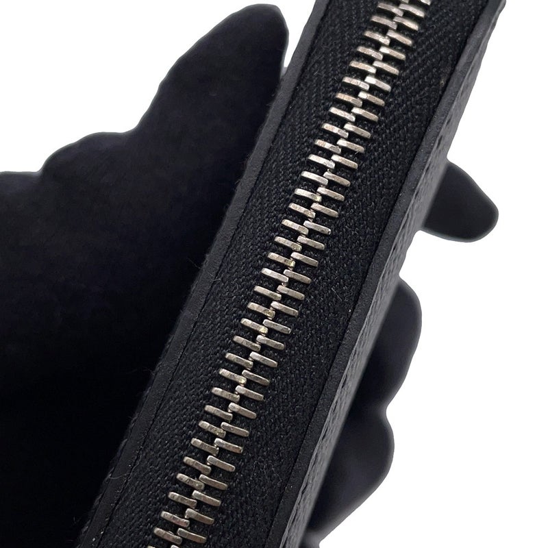エルメス コインケース アザップコンパクト シルクイン ブラック/シルバー金具 エプソン Y刻印 黒