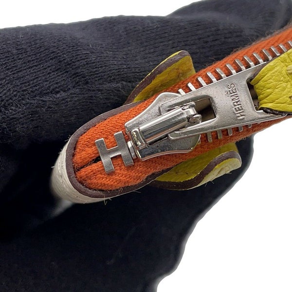 エルメス コインケース パドック ウォレット ナタ/ジョーヌシトロン/シルバー金具 シェブルミゾル Y刻印 財布 シェーブル