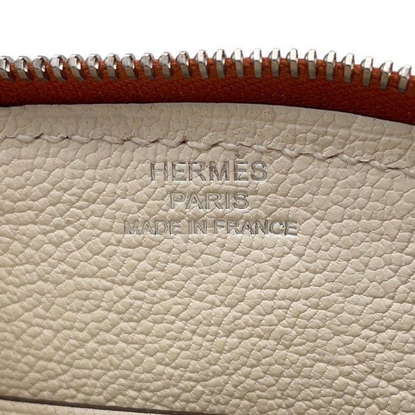 エルメス コインケース パドック ウォレット ナタ/ジョーヌシトロン/シルバー金具 シェブルミゾル Y刻印 財布 シェーブル