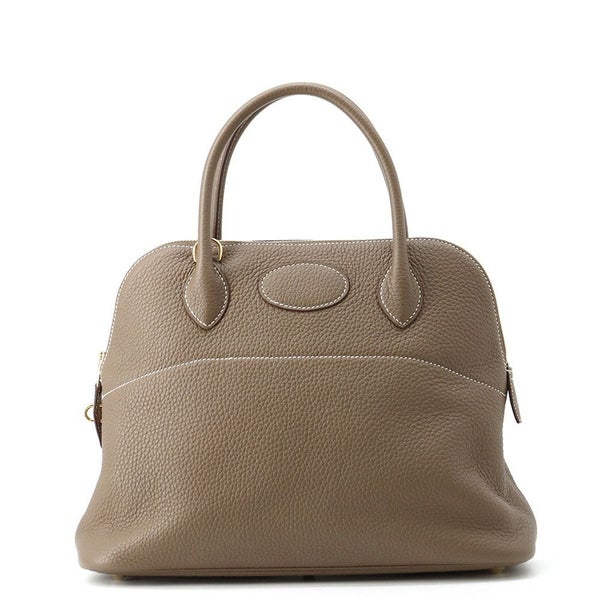 エルメス ハンドバッグ ボリード31 エトゥープ/ゴールド金具 トリヨンクレマンス U刻印 ２wayショルダー