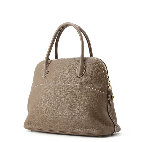 エルメス ハンドバッグ ボリード31 エトゥープ/ゴールド金具 トリヨンクレマンス U刻印 ２wayショルダー