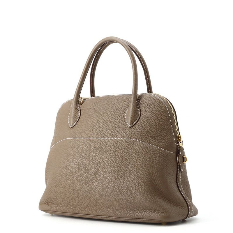 エルメス ハンドバッグ ボリード31 エトゥープ/ゴールド金具 トリヨンクレマンス U刻印 ２wayショルダー