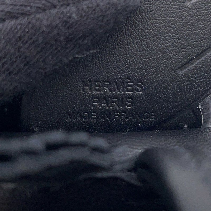 エルメス バッグチャーム ロデオPM ペガサス ブラック ラムスキン U刻印 黒 ソーブラック