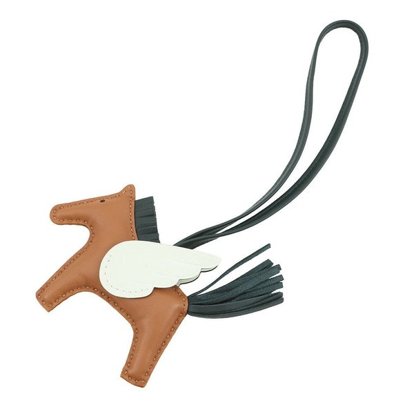 エルメス バッグチャーム ロデオPM ペガサス ゴールド/ヴェールフィズ/ヴェールシプレ ラムスキン U刻印