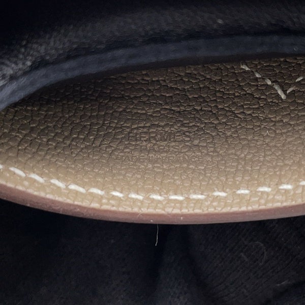 エルメス バッグチャーム ロデオPM ロベオクール ブラック/エトゥープ/クレ ラムスキン K刻印 HERMES チャーム オーナメント