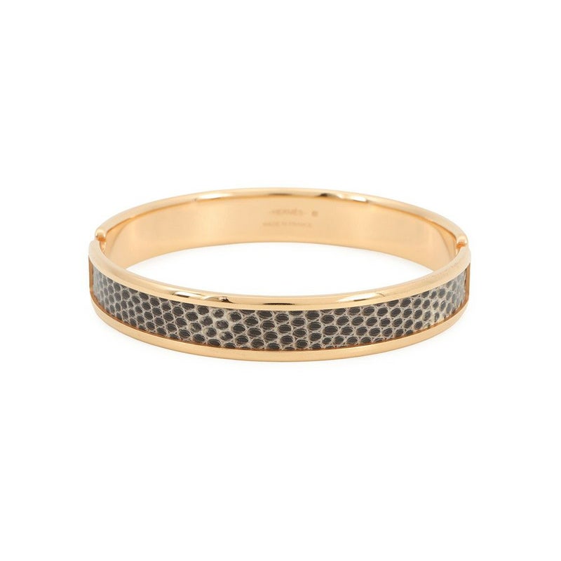 エルメス ブレスレット オランプ オンブレ/ゴールド金具 リザードナチュラ HERMES アクセサリー