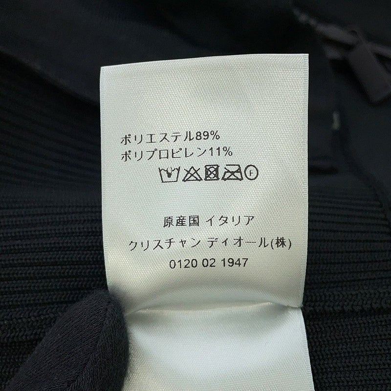 クリスチャン・ディオール ジャケット オブリーク ニット テクニカル ジップアップジャケット メンズサイズL 113M421AT195 黒