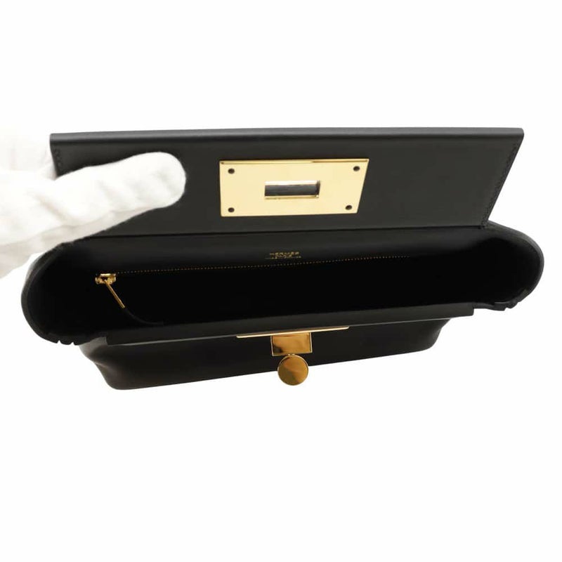 エルメス 24/24 サック ヴァンキャトル ミニ ブラック/ゴールド金具 エバーカラー/スイフト U刻印 2wayショルダー