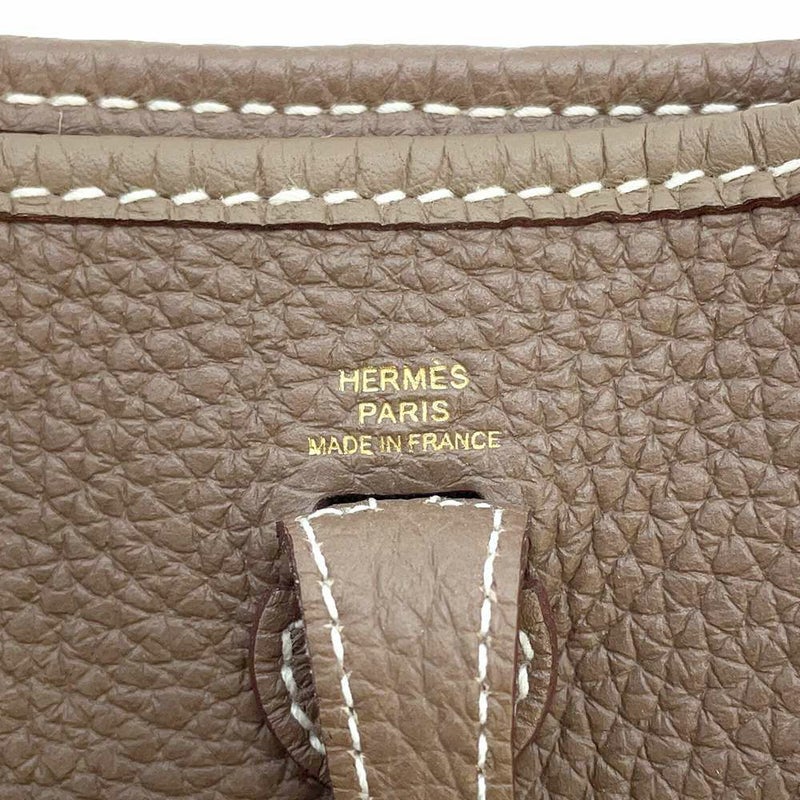 エルメス エブリンTPM アマゾン エトゥープ/ブルーインディゴ/ゴールド金具 トリヨンクレマンス U刻印