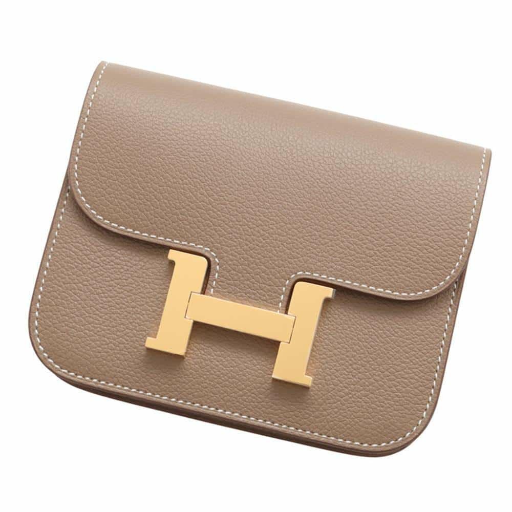 HERMES エルメス コンスタンス スリム エトゥープ ゴールド金具 Z刻印 エルメス 財布 コンスタンス スリム エトゥープ/ゴールド金具 エバー