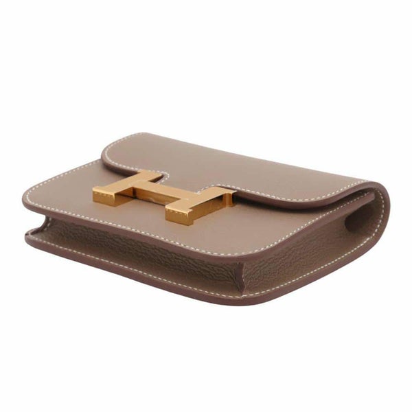 エルメス 財布 コンスタンス スリム エトゥープ/ゴールド金具 エバーカラー W刻印 HERMES 財布
