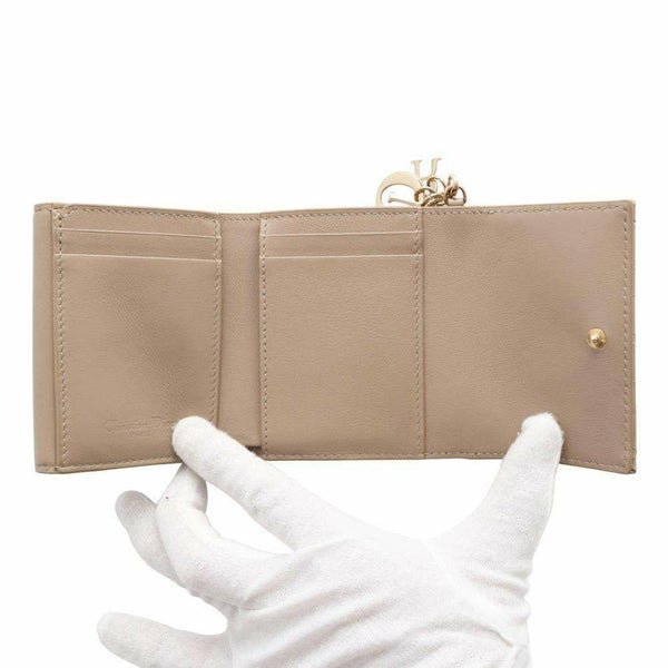 クリスチャン・ディオール 三つ折り財布 レディディオール ロータスウォレット カナージュ S0181OVRB_M413 財布 日本限定