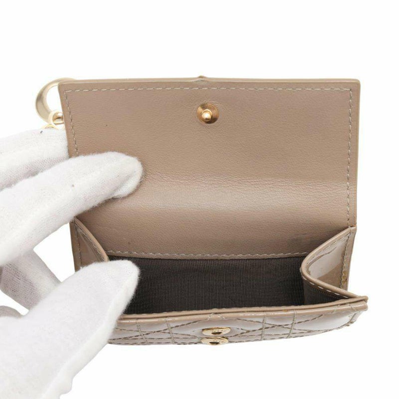 クリスチャン・ディオール 三つ折り財布 レディディオール ロータスウォレット カナージュ S0181OVRB_M413 財布 日本限定