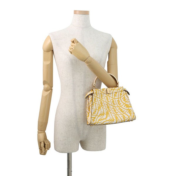 フェンディ ハンドバッグ FF ヴァーディゴ ピーカブー ミニ レザー 8BN244 FENDI 2way