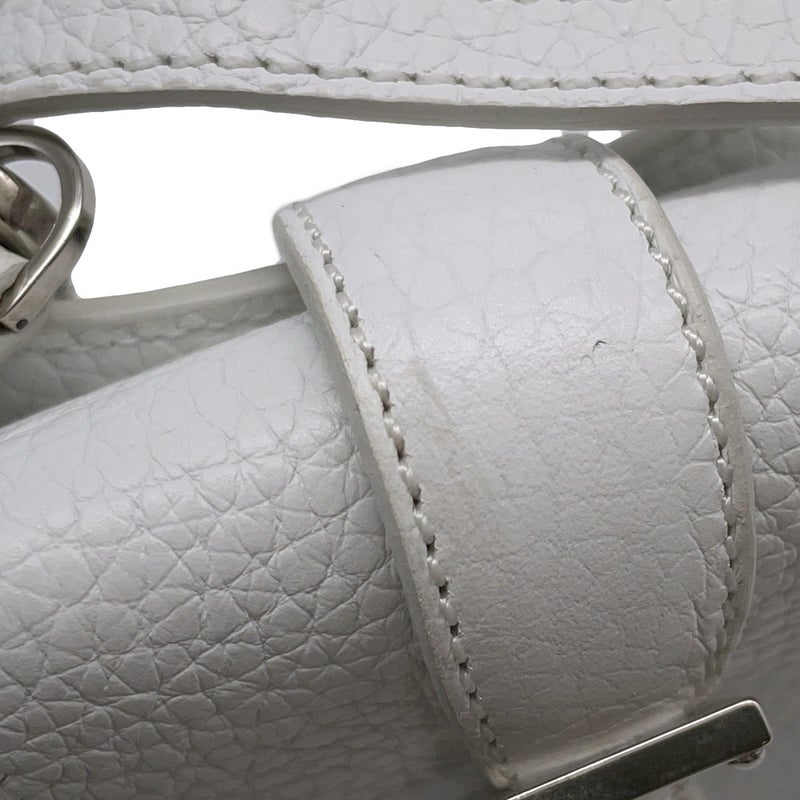 ロエベ ポーチ ロゴ レザー  LOEWE 小物入れ 白
