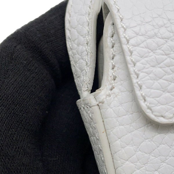 ロエベ ポーチ ロゴ レザー  LOEWE 小物入れ 白