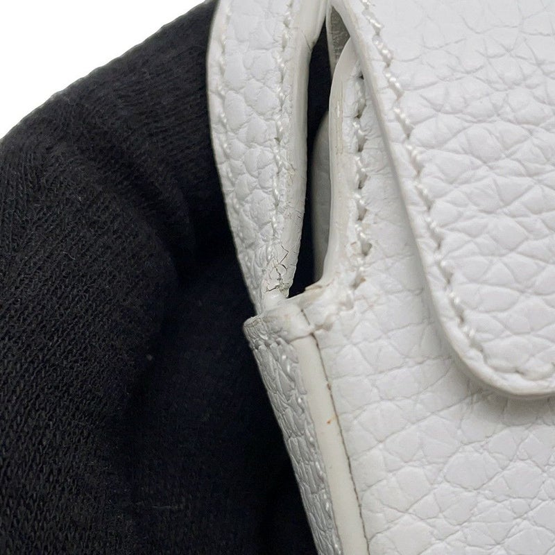 ロエベ ポーチ ロゴ レザー  LOEWE 小物入れ 白