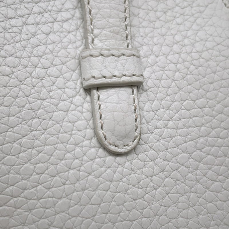 ロエベ ポーチ ロゴ レザー  LOEWE 小物入れ 白