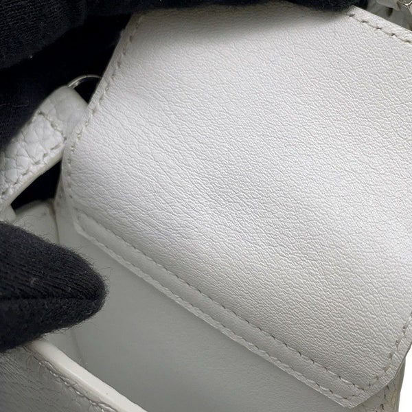 ロエベ ポーチ ロゴ レザー  LOEWE 小物入れ 白